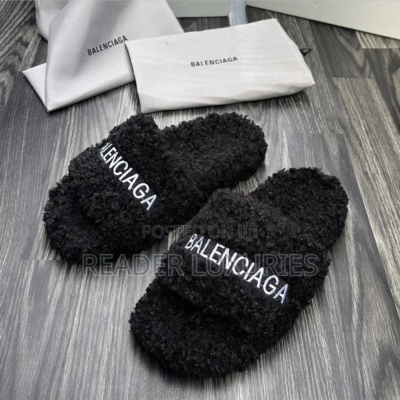 Balenciaga Furry Slips