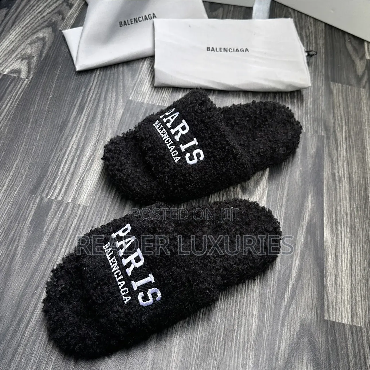 Balenciaga Furry Slips
