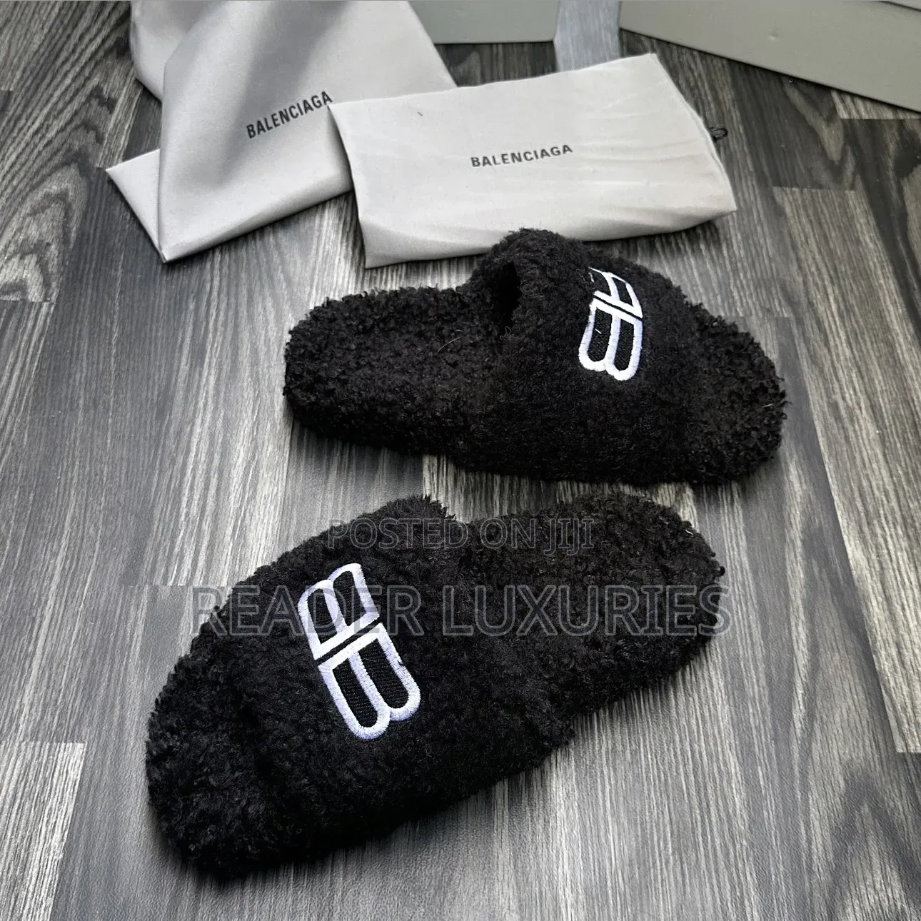 Balenciaga Furry Slips