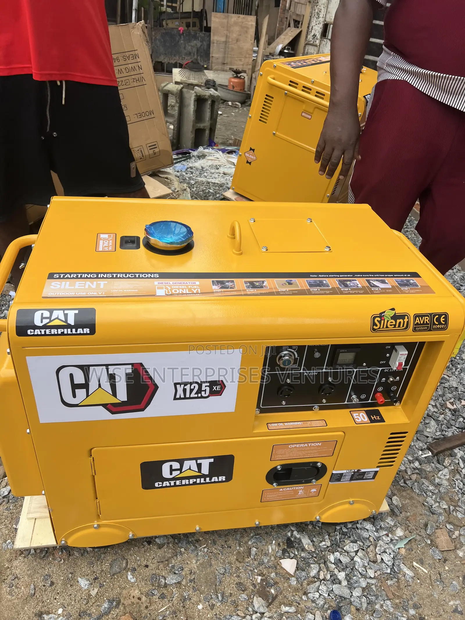 Cat X12.5xe Soundproof Diesel Generator 12kva