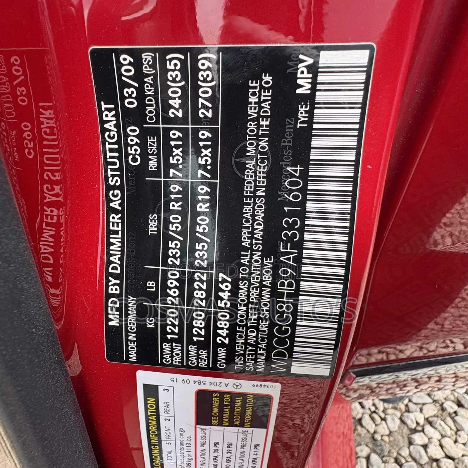 Mercedes-Benz GLK-Class 2009 Red
