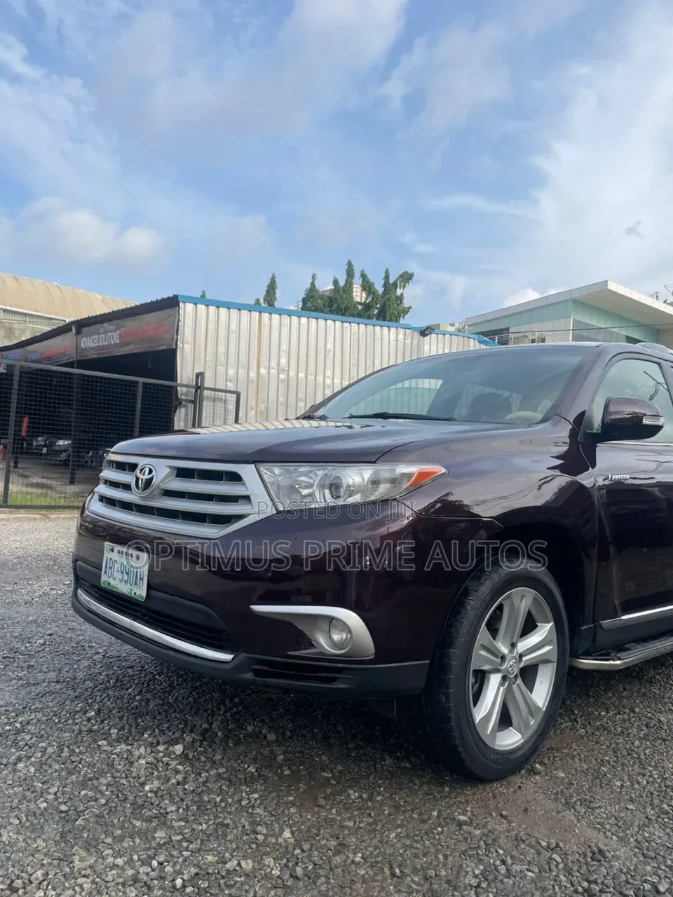 Toyota Highlander 2012 Burgundy