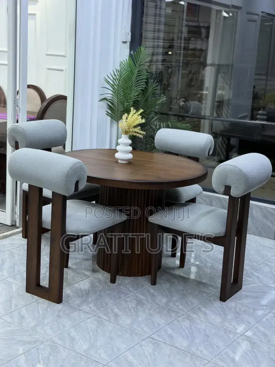 Quality Wooden Dining Table Set 4 Seaters