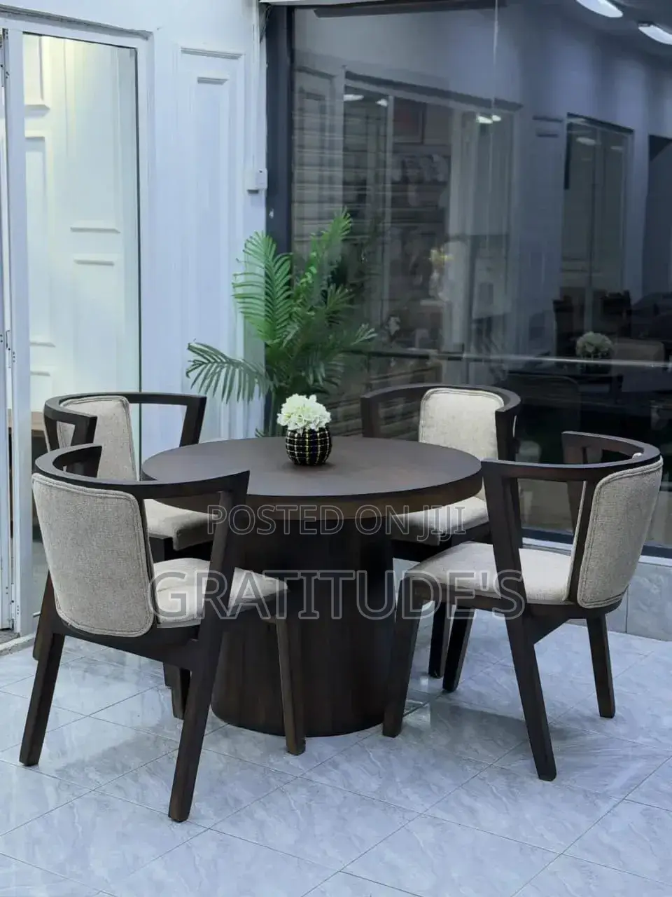Quality Wooden Dining Table Set 4 Seaters