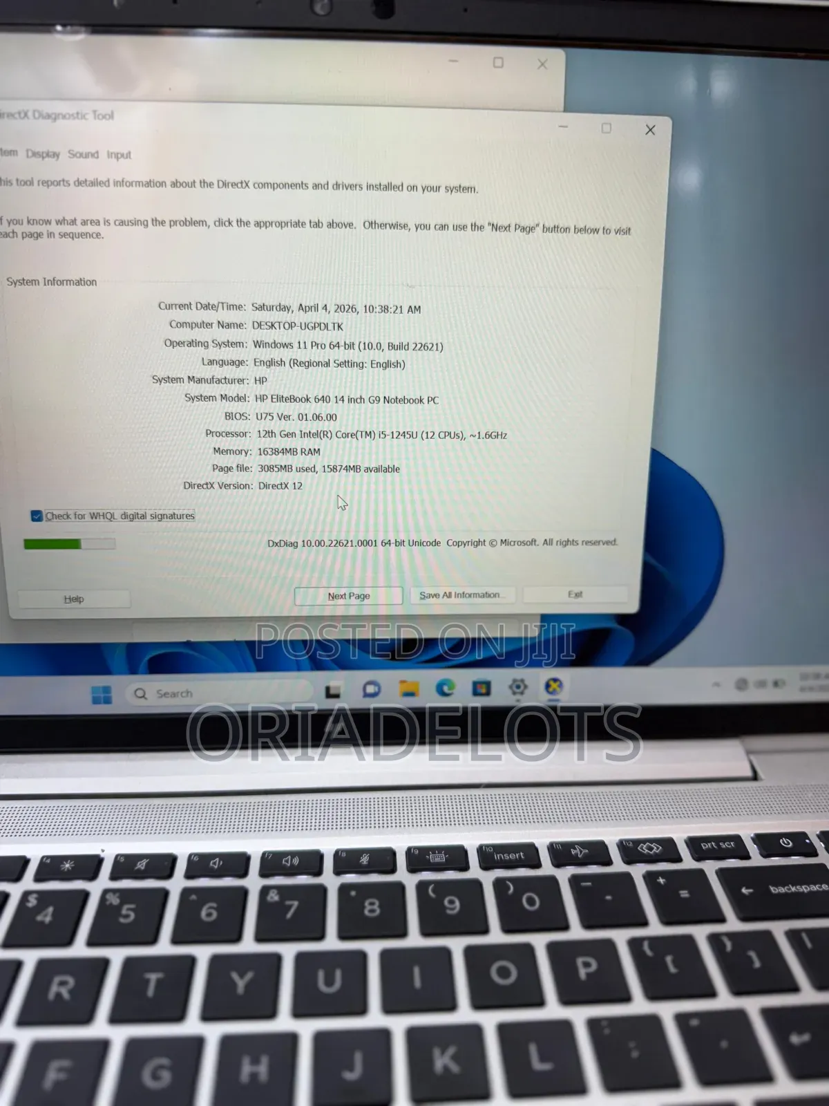 Laptop HP EliteBook 640 G9 16GB Intel Core i5 SSD 512GB