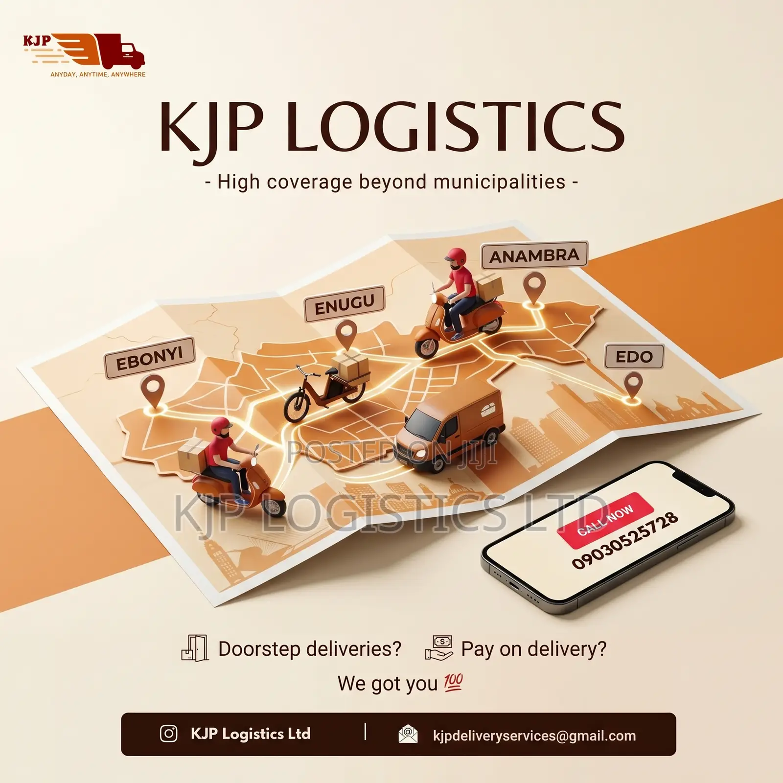 Delivery Services Enugu State (All Locations Active)