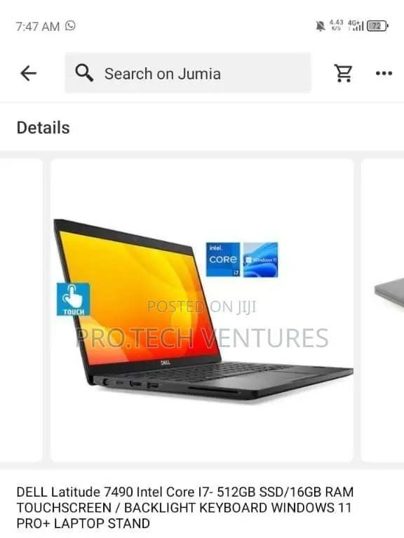 Laptop Dell Latitude 7410 16GB Intel Core i5 SSD 256GB