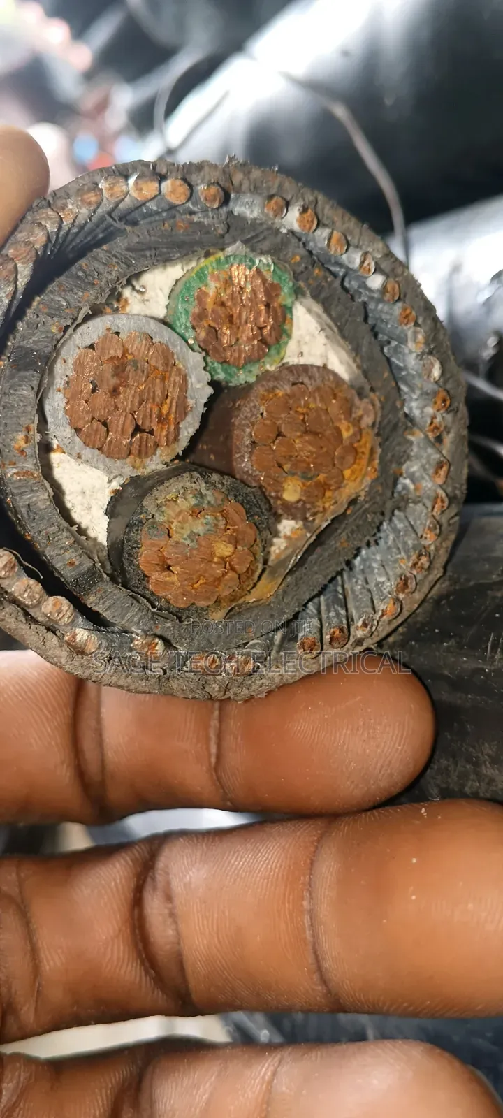 120mm 3core + 2core 70mm Armoured Cable