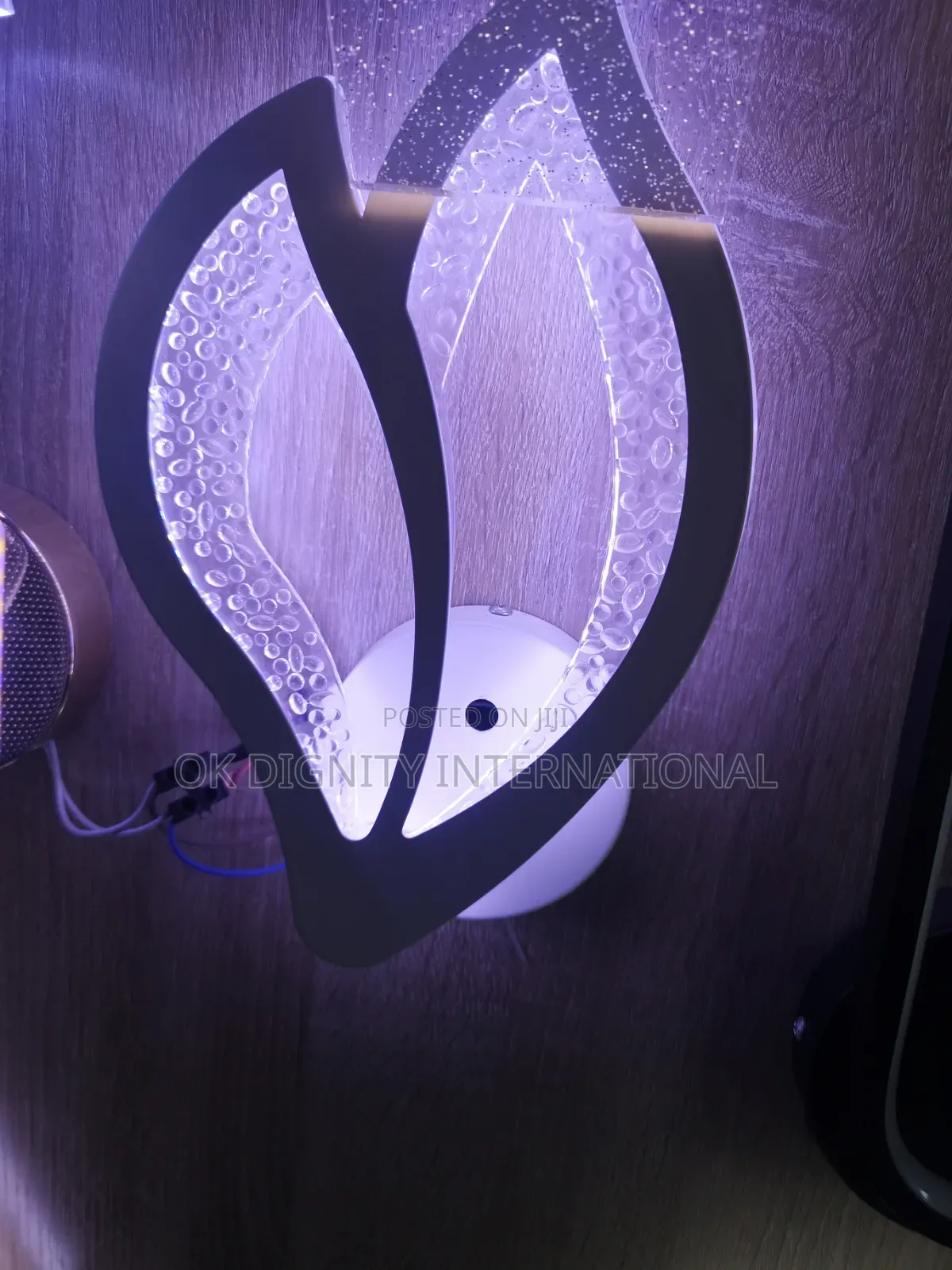 Modern Led Lotus Wall Light – Crystal Decorative Indoor Lamp