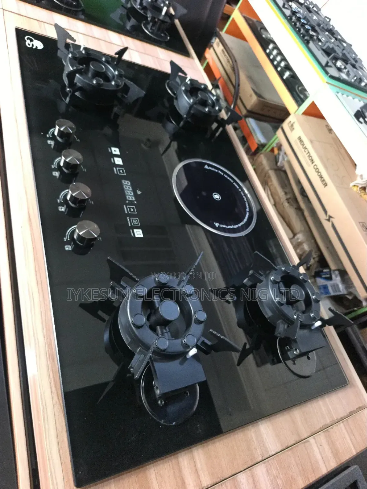 Original Gs Latest Design Built-in Flips Up 4+1 Gas Electric Cooker