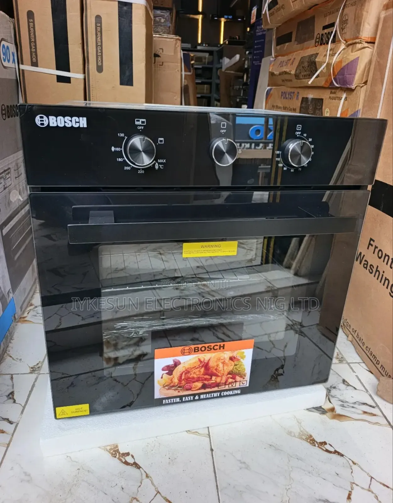 Bosch Built-in 75litters Gas Electric Oven With Grill Timer