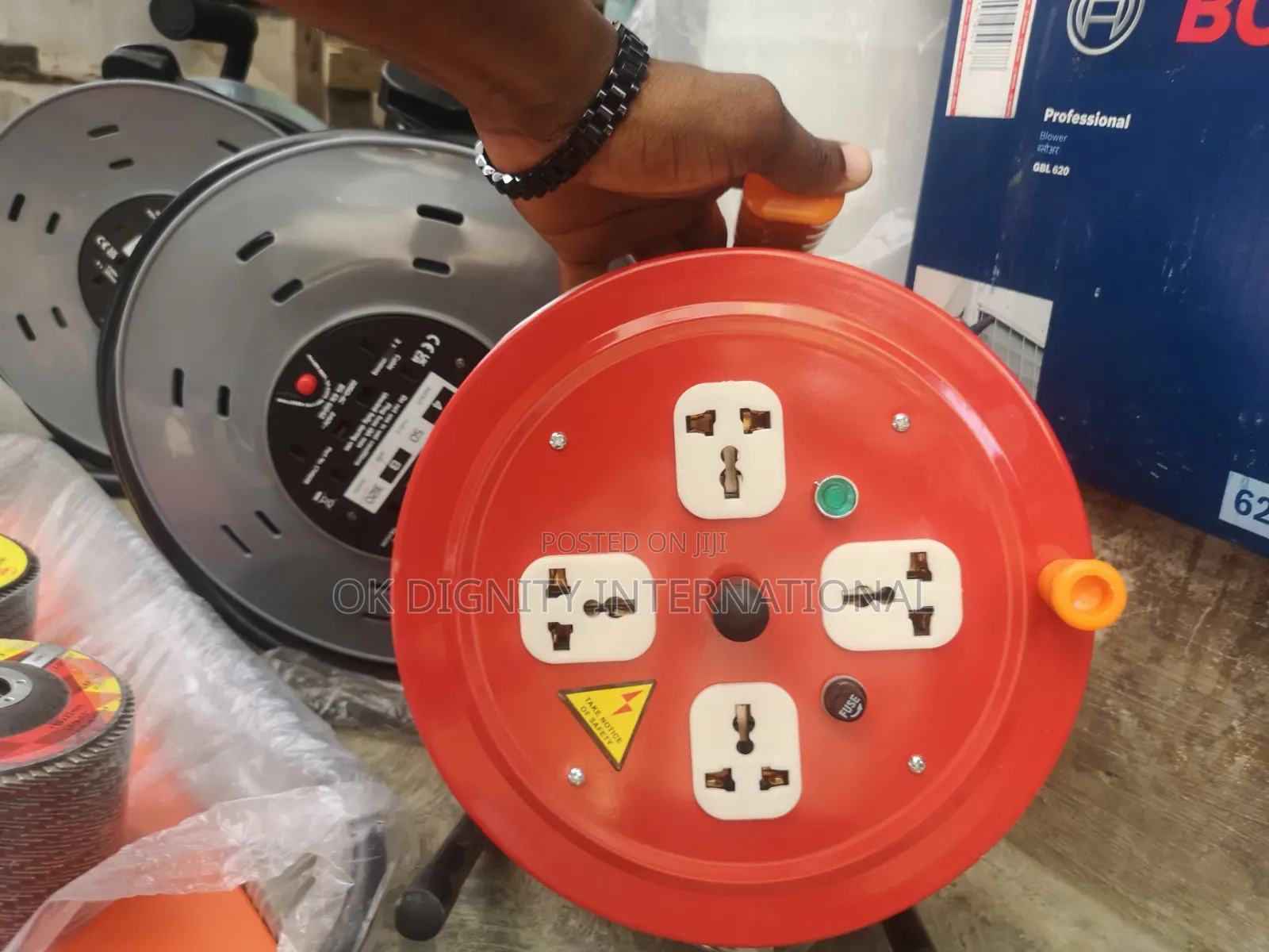 Heavy Duty Extension Cable Reel – 25m/30m, 4 Universal Sockets