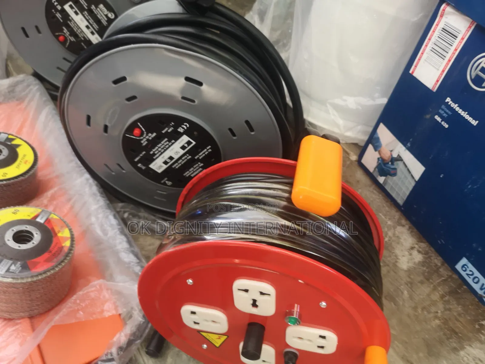 Heavy Duty Extension Cable Reel – 25m/30m, 4 Universal Sockets
