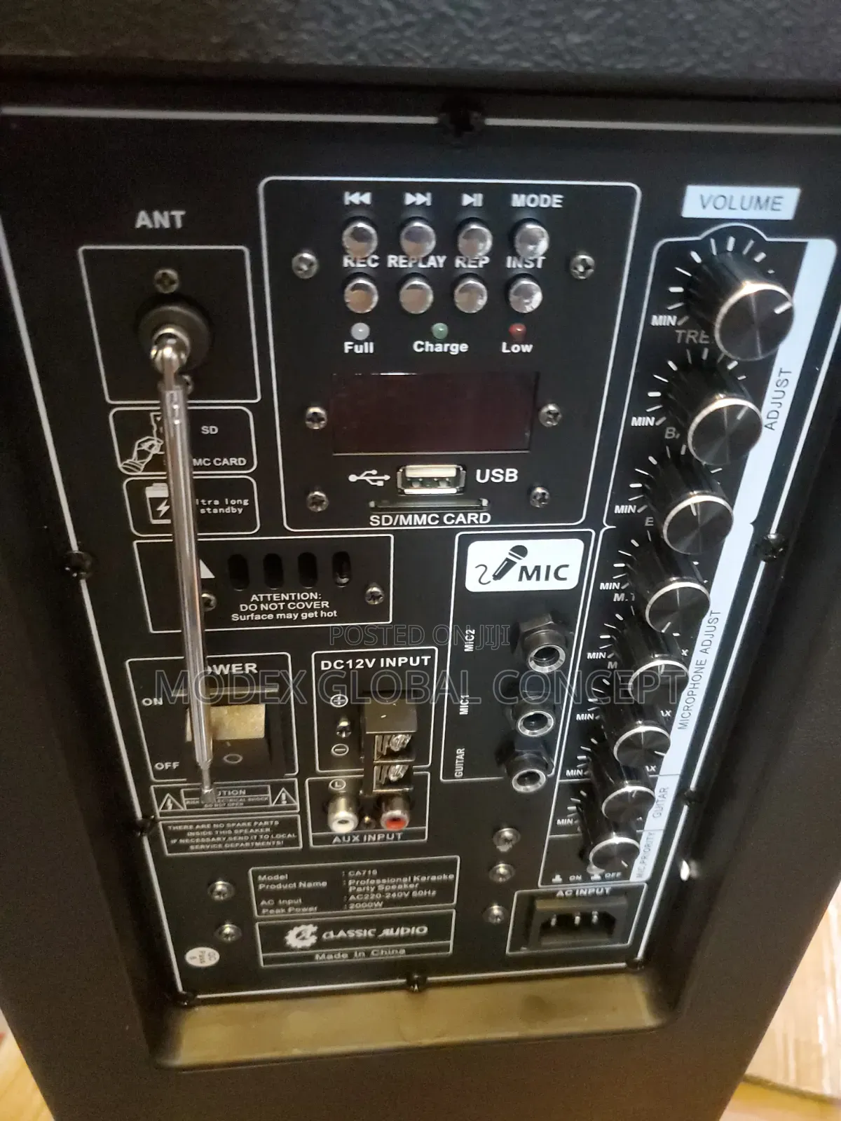 Classic Audio Professional Karaoke Party Speaker (Model Ca715).