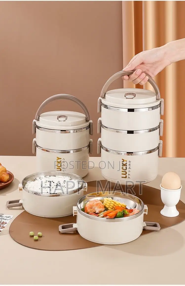 3-Layer Stainless Steel Insulated Food Flask