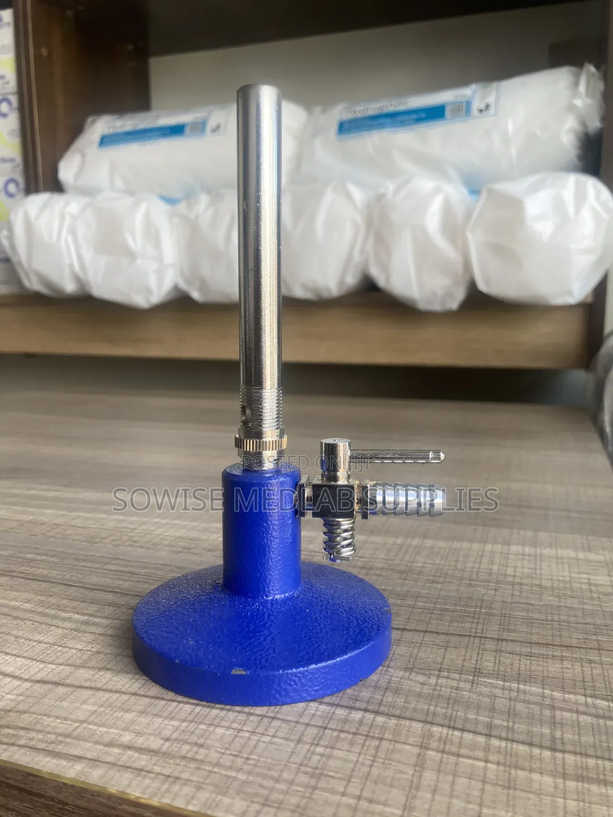 Steel Adjustable Bunsen Burner With Control