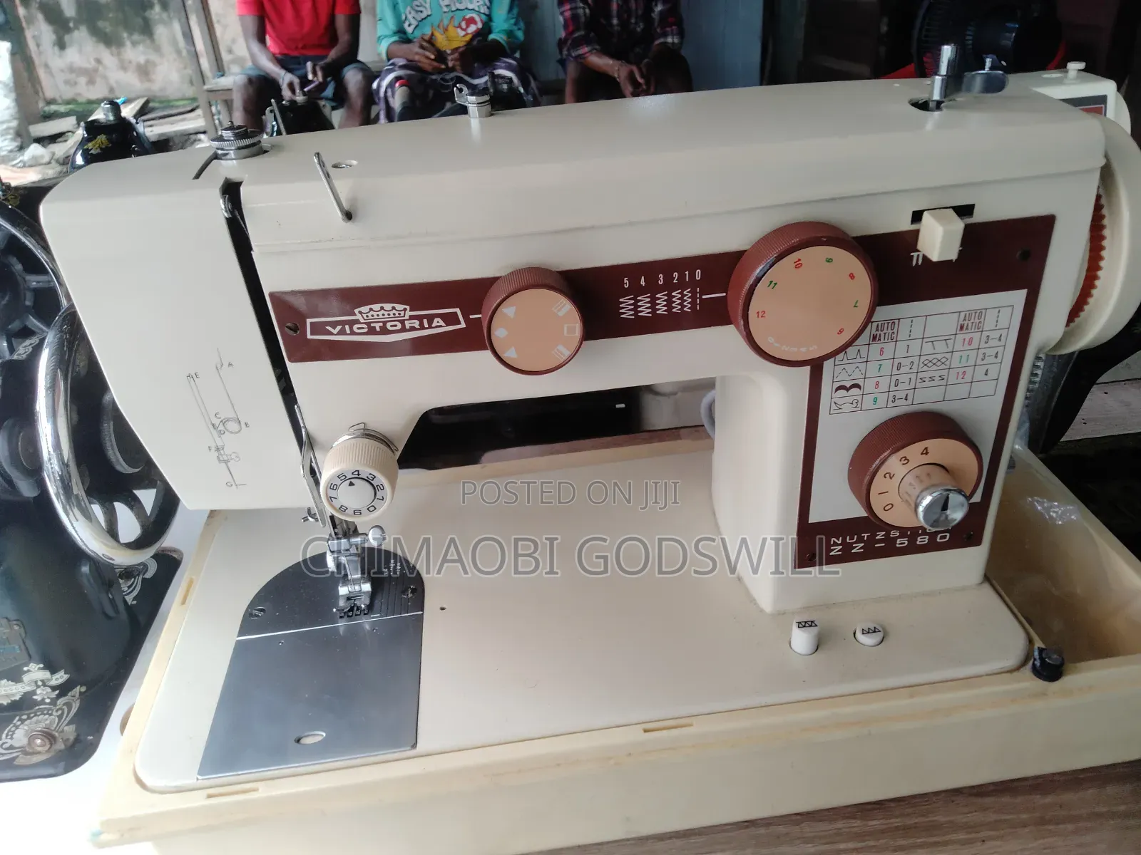 Original Electric and Manual Straight and Zigzag Sewing Machine.