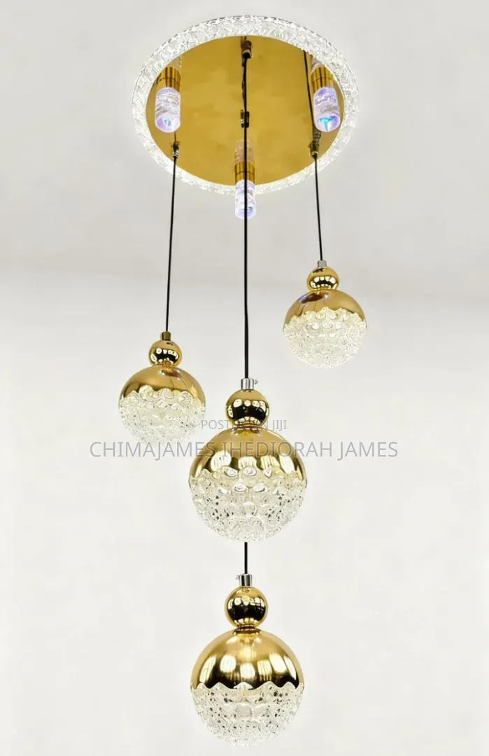 Nordic Creative Crystal Sand Ball Led Chandelier Living Room Apartment