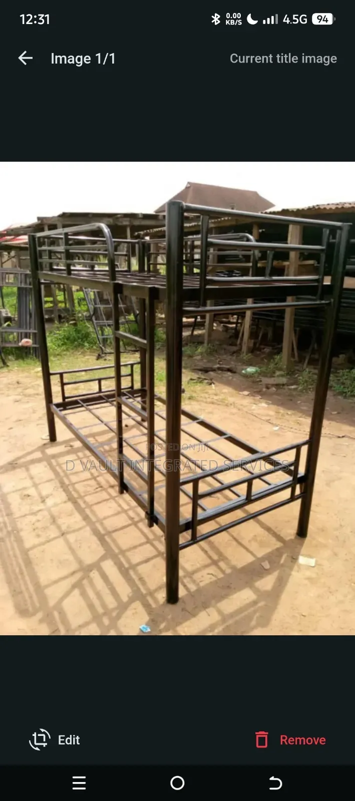 Metal Double Bunk Bed