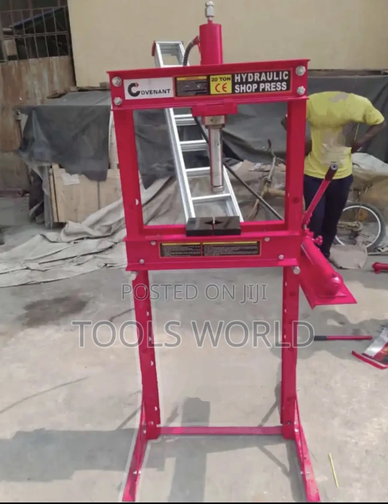 20-Ton Hydraulic Shop Press – Heavy-Duty H-Frame Press