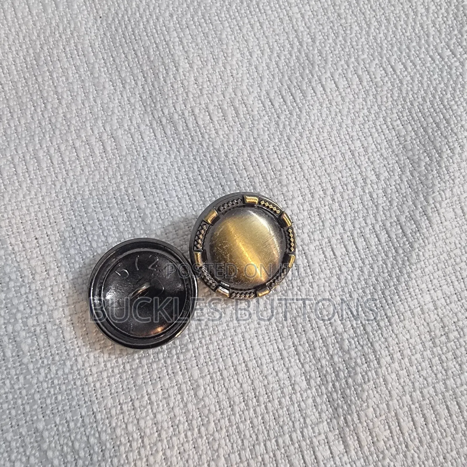 Bronze Gold Metal Button