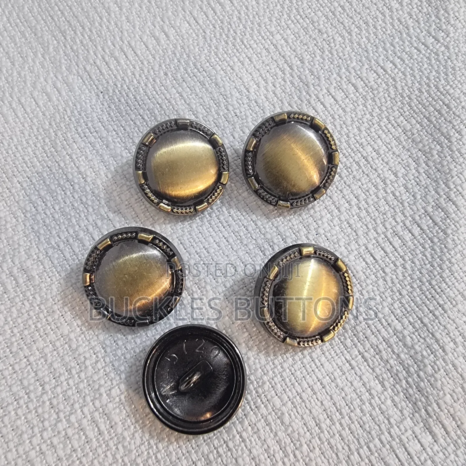Bronze Gold Metal Button
