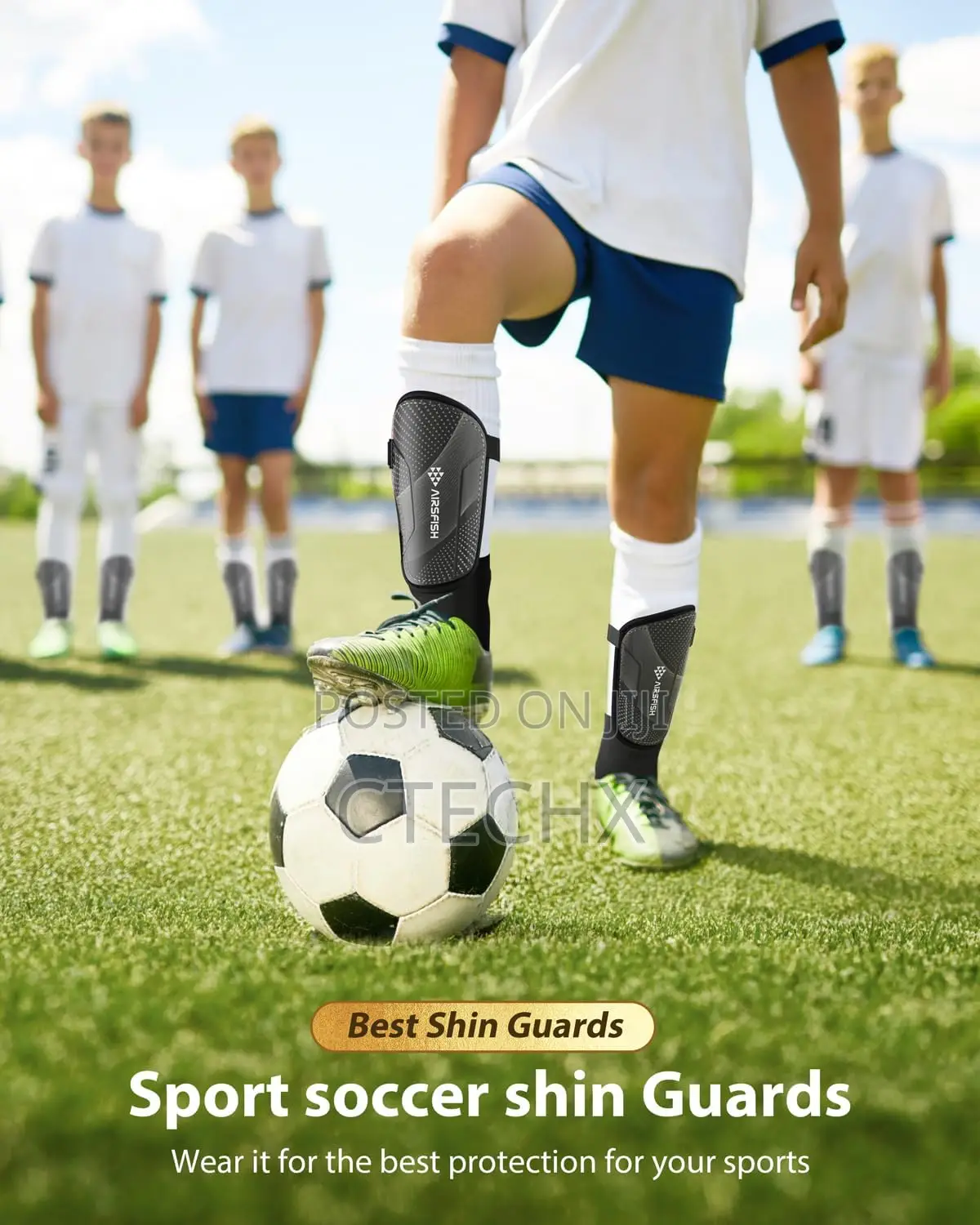 Shin Pads Boys Ce Certified Kids Football Shin Guards Breathable