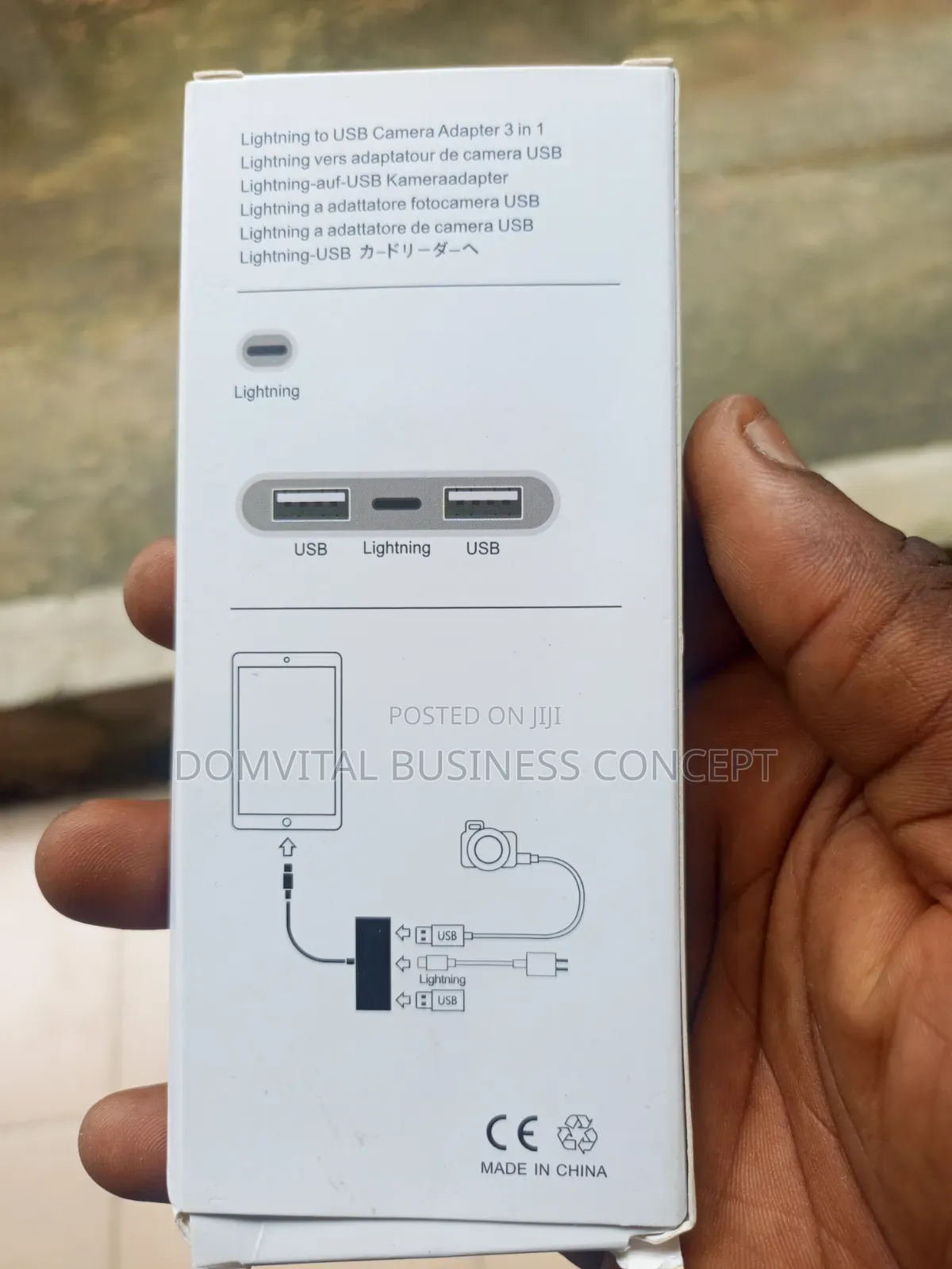 Lightning To 3 In 1 Camera Adapter