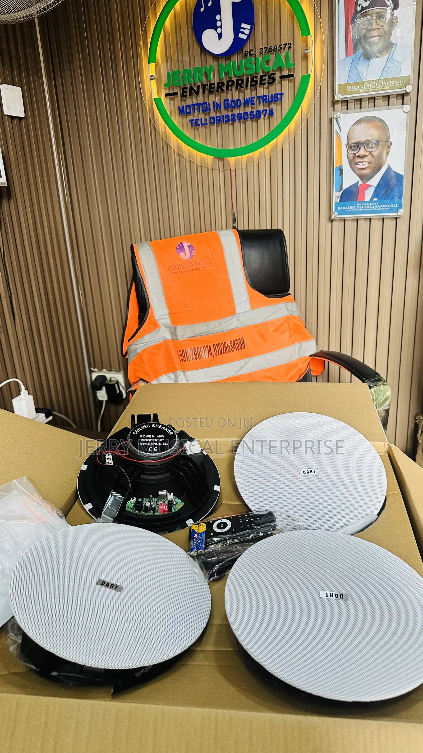 4n1 Bluethooth Ceiling Speakers With Remote and Usb