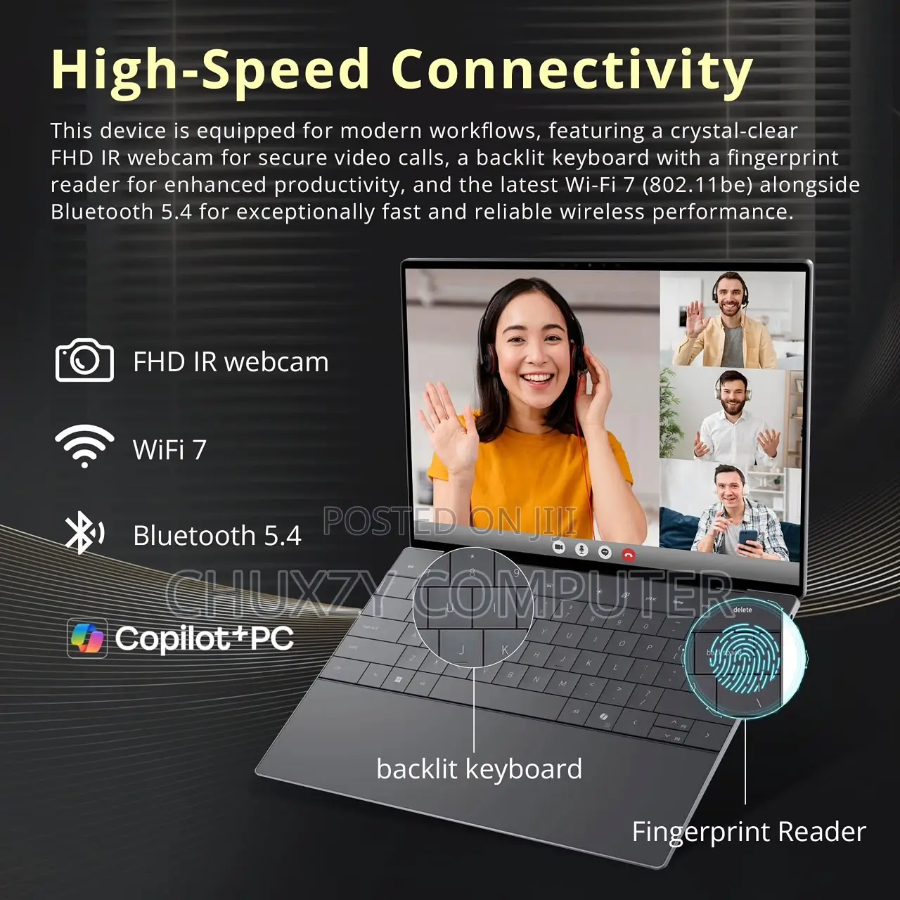New Laptop Dell XPS 13 9350 32GB Intel Core Ultra 9 SSD 512GB