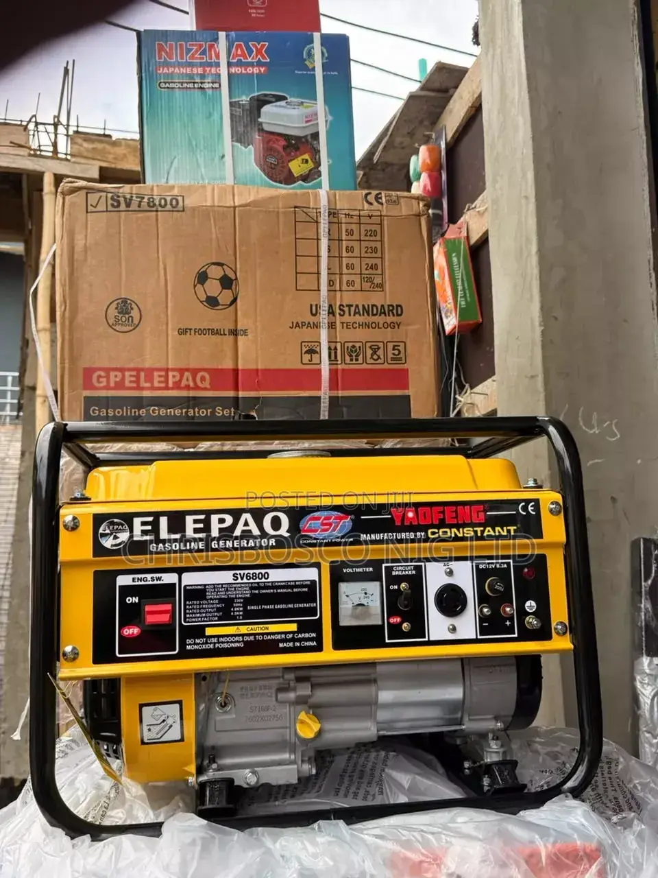 Elepaq Generator Sv 6800 100%Copper