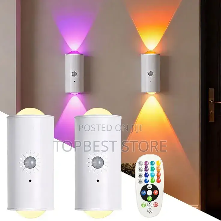 Rechargeable Motion Sensor Wall Light Multiple Color