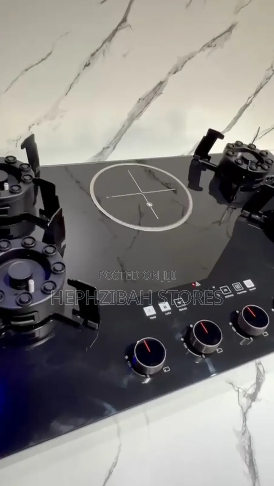 Meestajames Original 4 Gas Burner 1 Electric Cooker Flip Up Burner