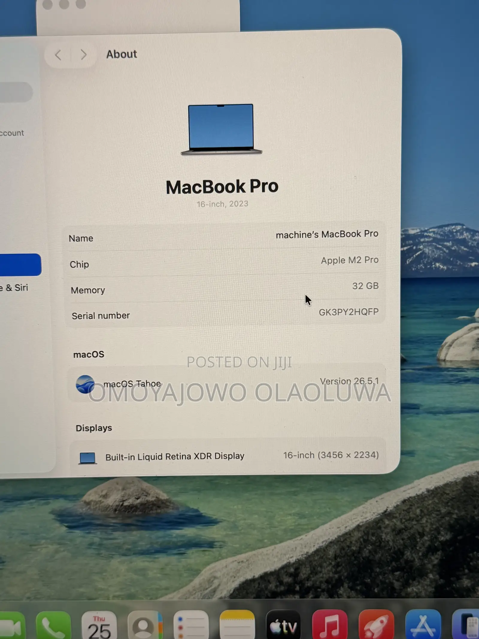 Laptop Apple MacBook Pro 2023 M2 16GB Apple M2 SSD 500GB