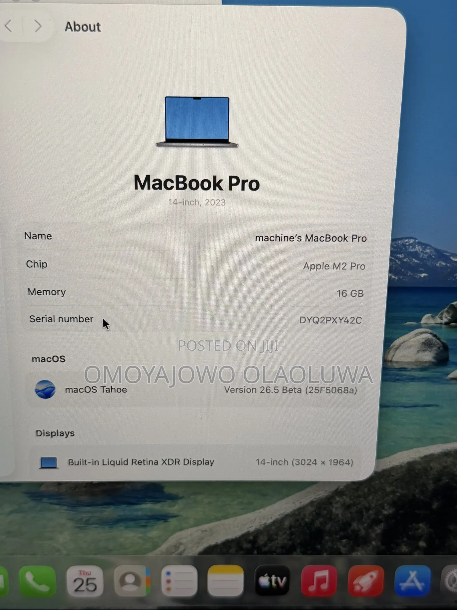 Laptop Apple MacBook Pro 2023 M2 16GB Apple M2 SSD 500GB