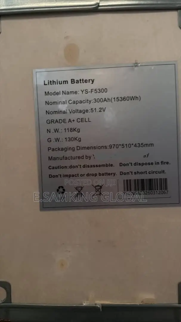 15kwh Hisun Lithium Ion Battery