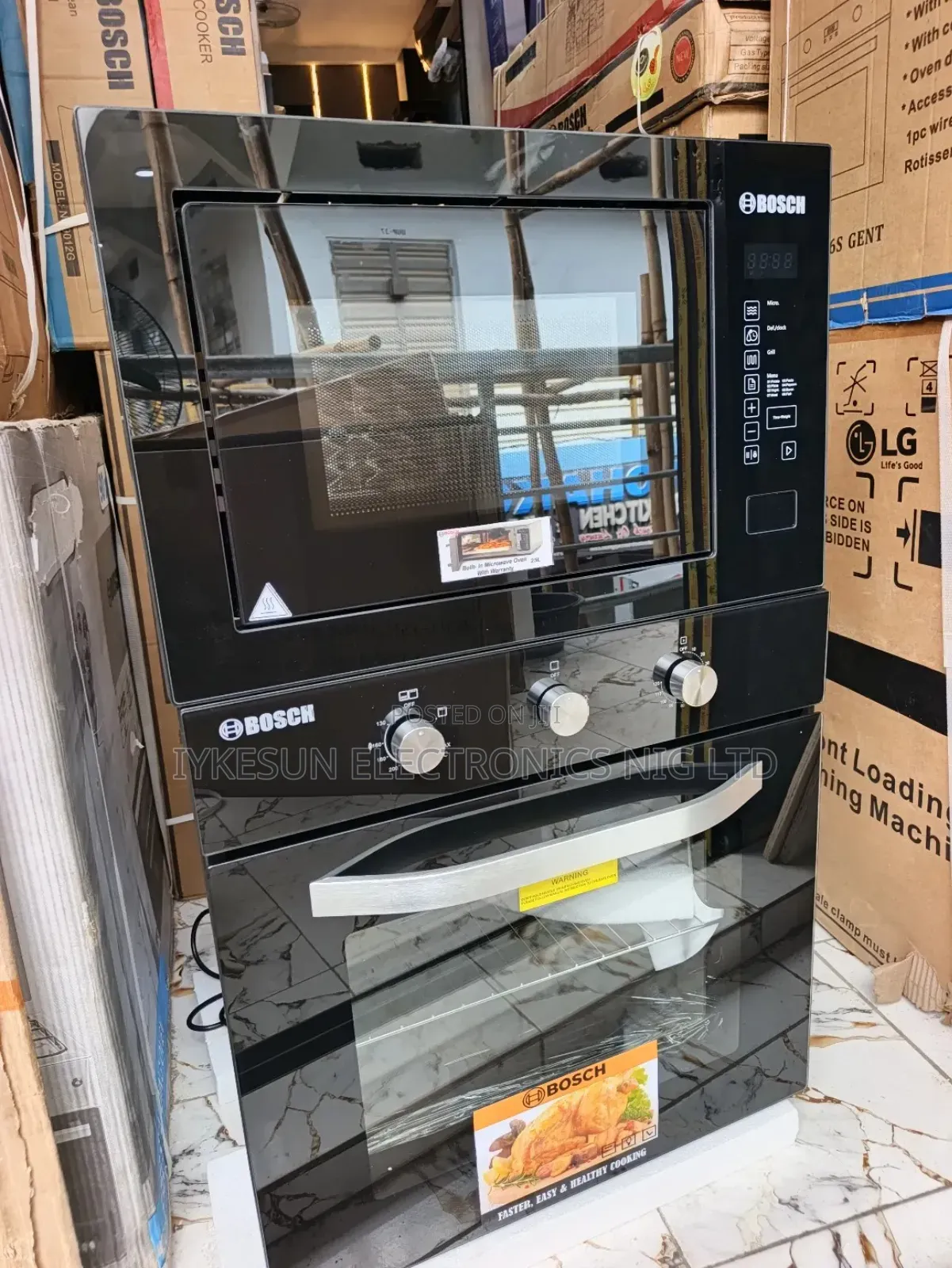 Bosch Built-in Premium Luxury Gas Electric Oven Digital Microwave