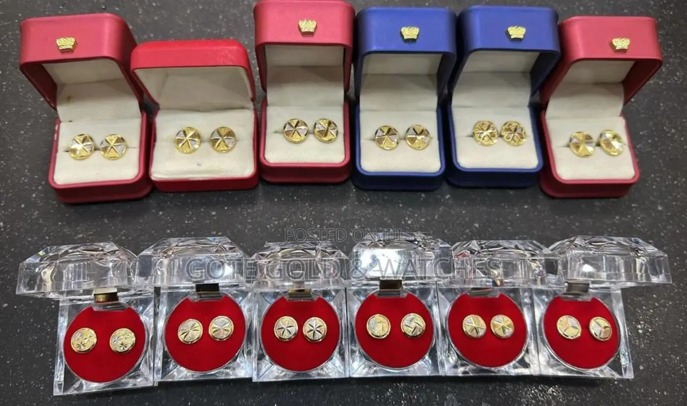 Authentic 18 Karat Gold Stud Earrings (We Also Buy Swap Old Gold)