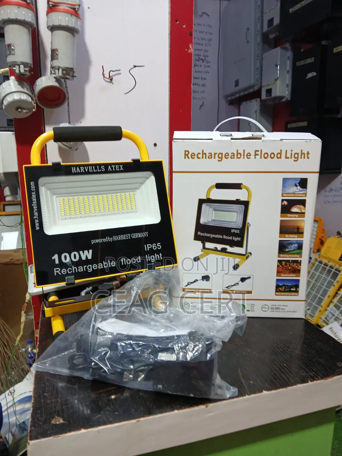 Rechargeable Industrial Flood Light 100w