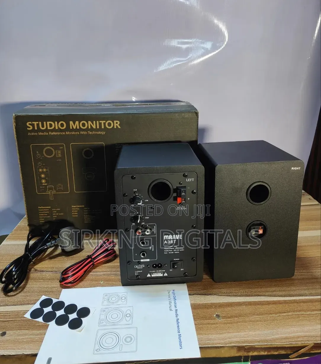 Mrave Inbuilt-Bluetooth Studio Monitor Speaker 50w 2way.