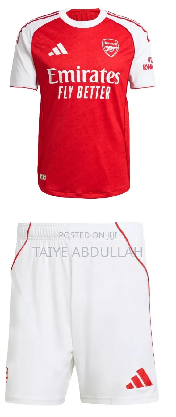 Arsenal 2025/2026 Jersey (Shirt and Short Set)