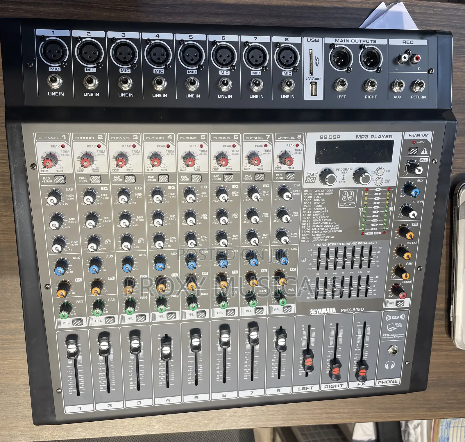 Yamaha 8 Channels Powered Mixer With Usb, Sd Card, Bluetooth
