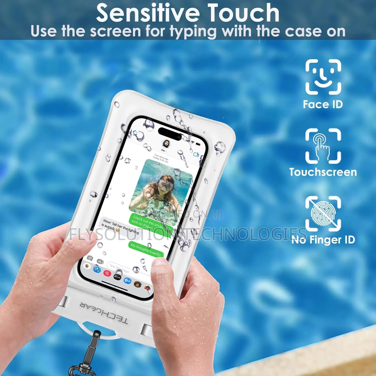Waterproof Phone Rain Protector Pouch Dry Bag Case With Neck Lanyard