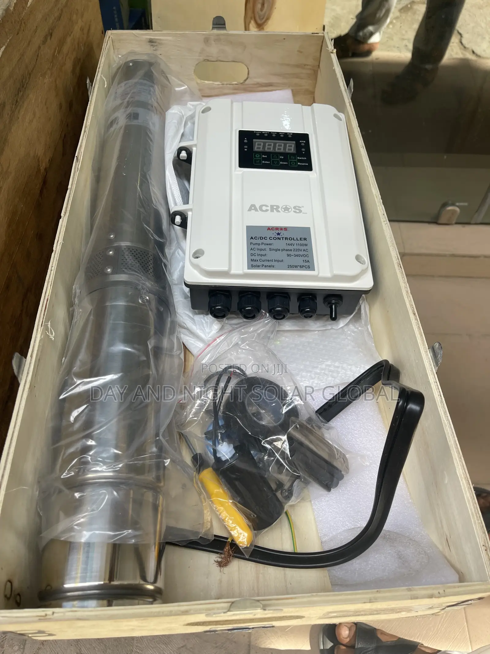 1.5hp AC/Dc Submersible Solar Sumo Water Pump