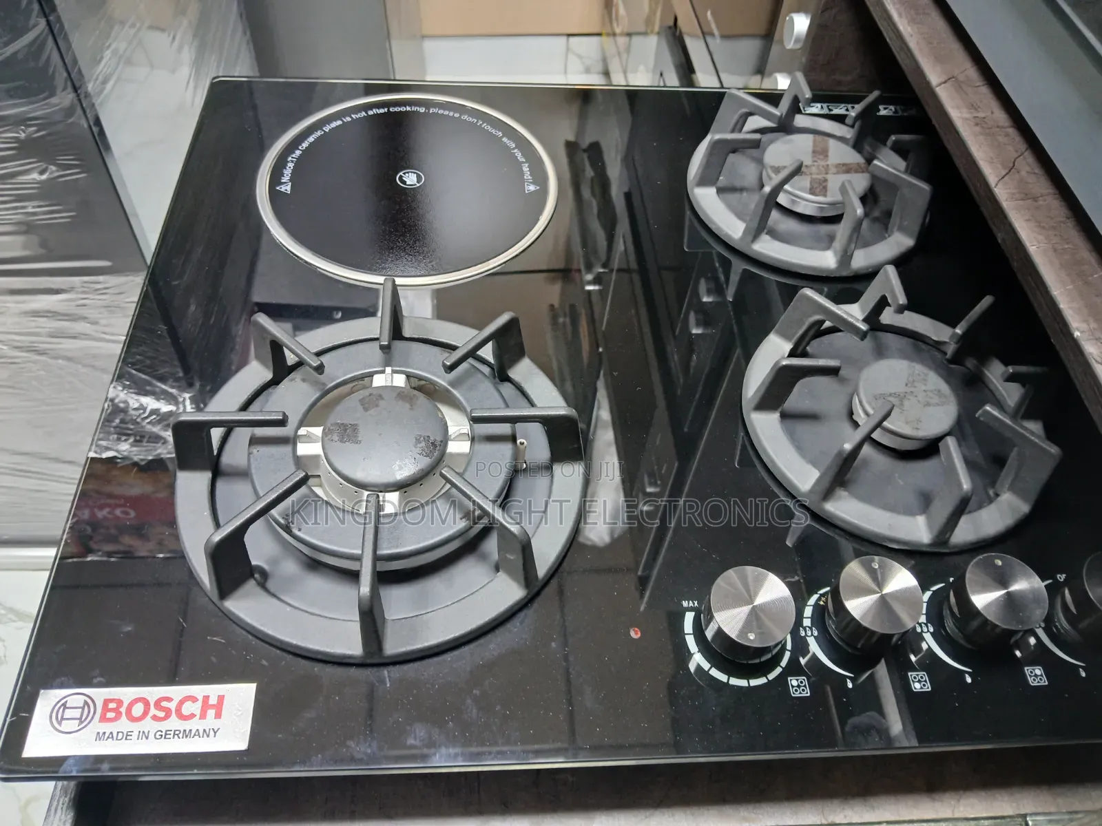 High Quality Bosch Inbuilt 3 Gas 1 Electric Cooker 60x60cm Copper