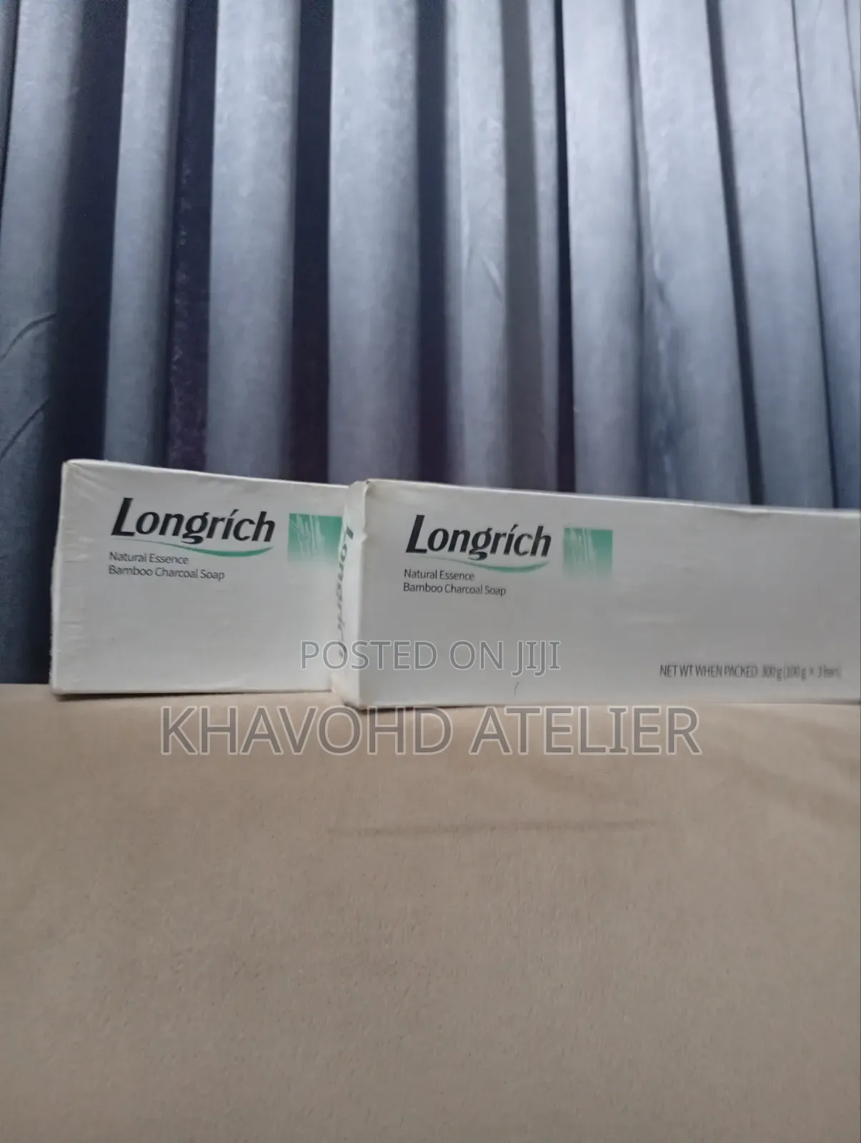 Longrich Bamboo Charcoal Soap 100g X 3 Bars
