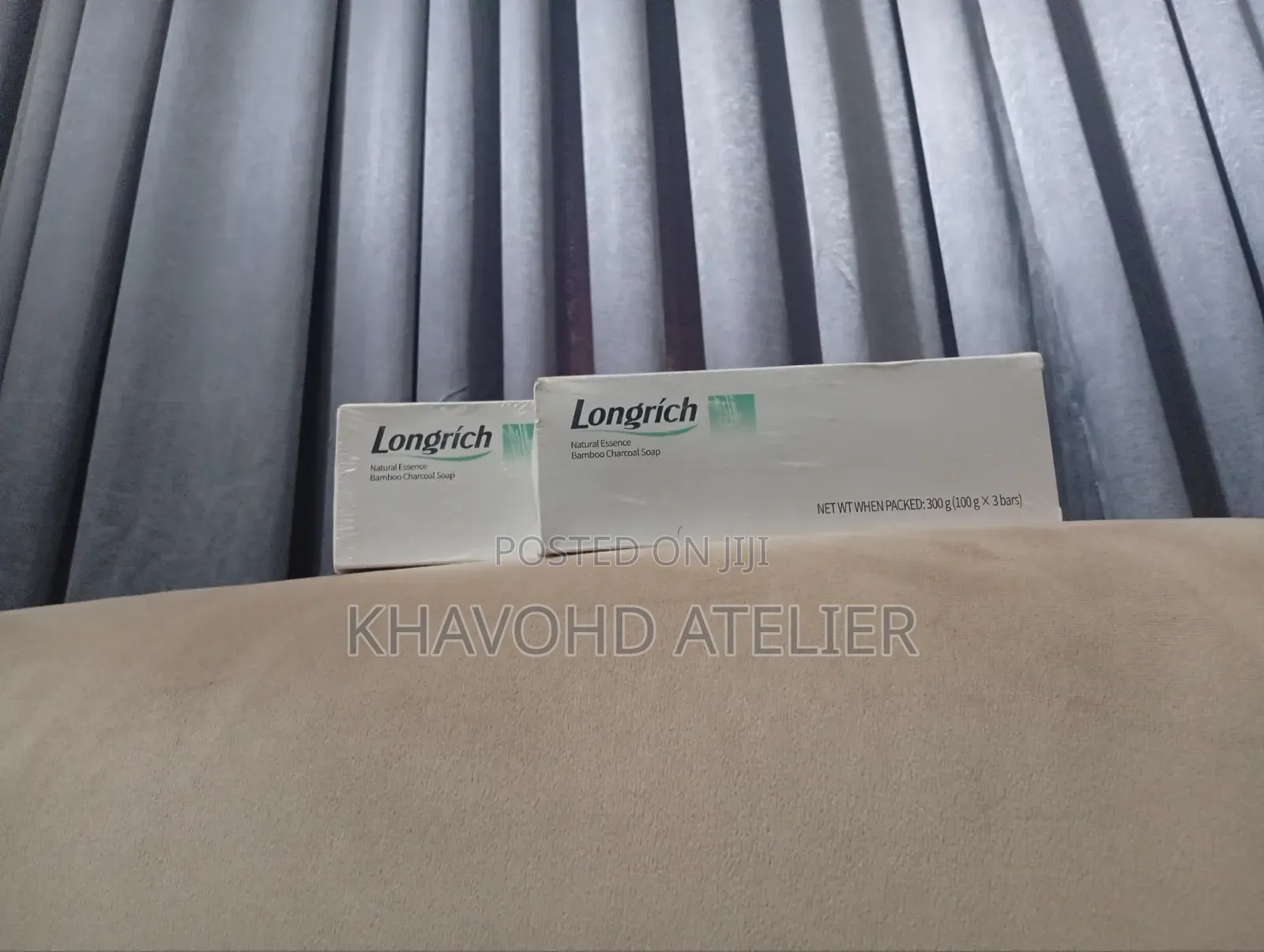 Longrich Bamboo Charcoal Soap 100g X 3 Bars
