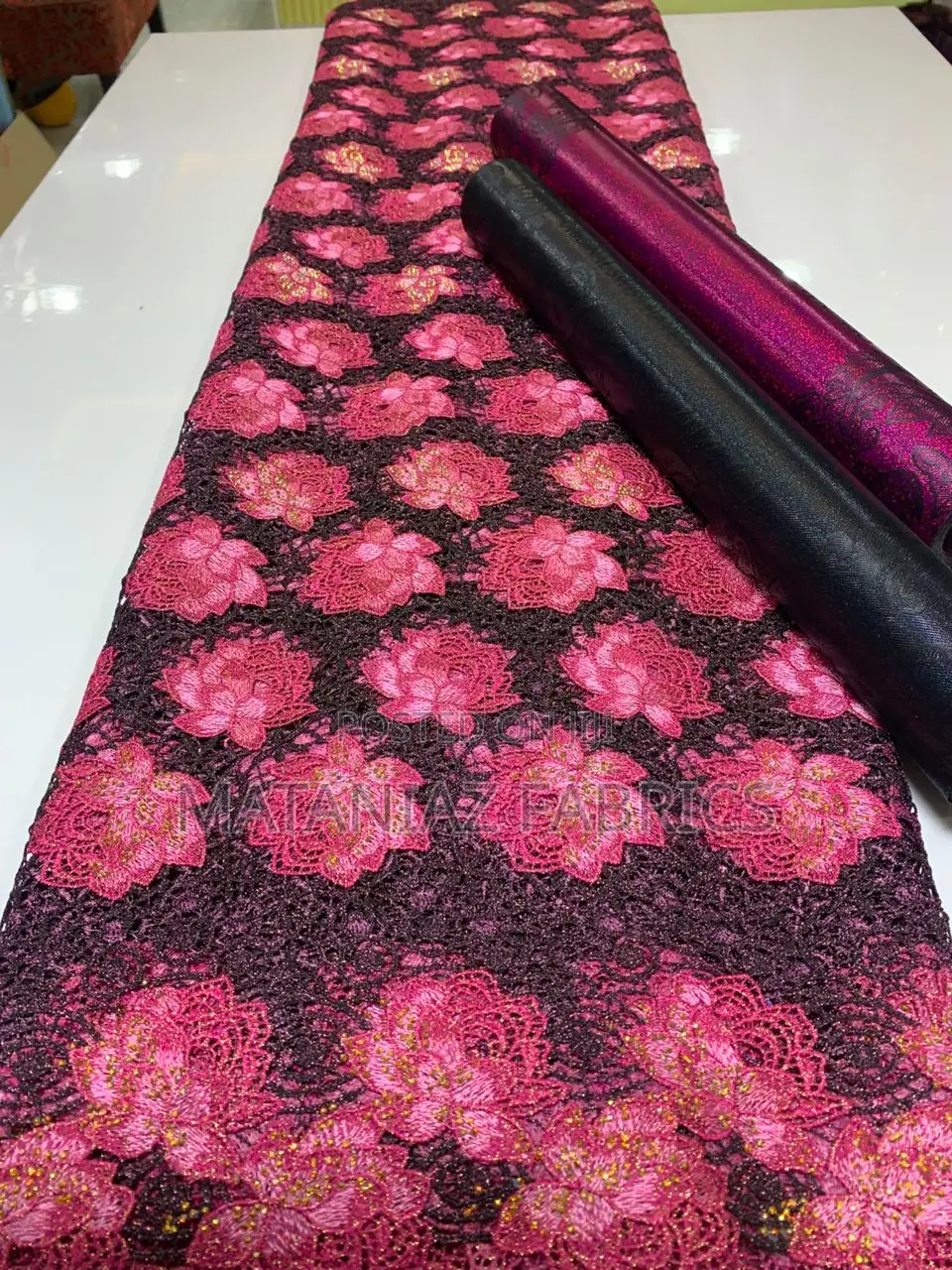 Guipure Lace Fabric – Premium Quality | 5 Yards