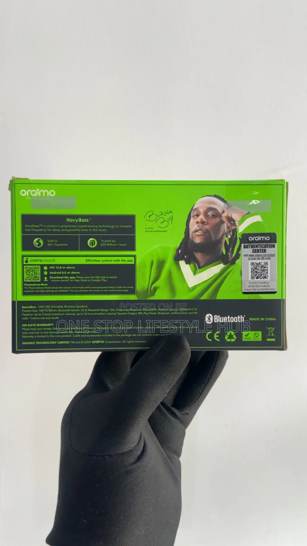 New Oraimo Spacebox 8w Fm Wireless Speaker (Obs-382)
