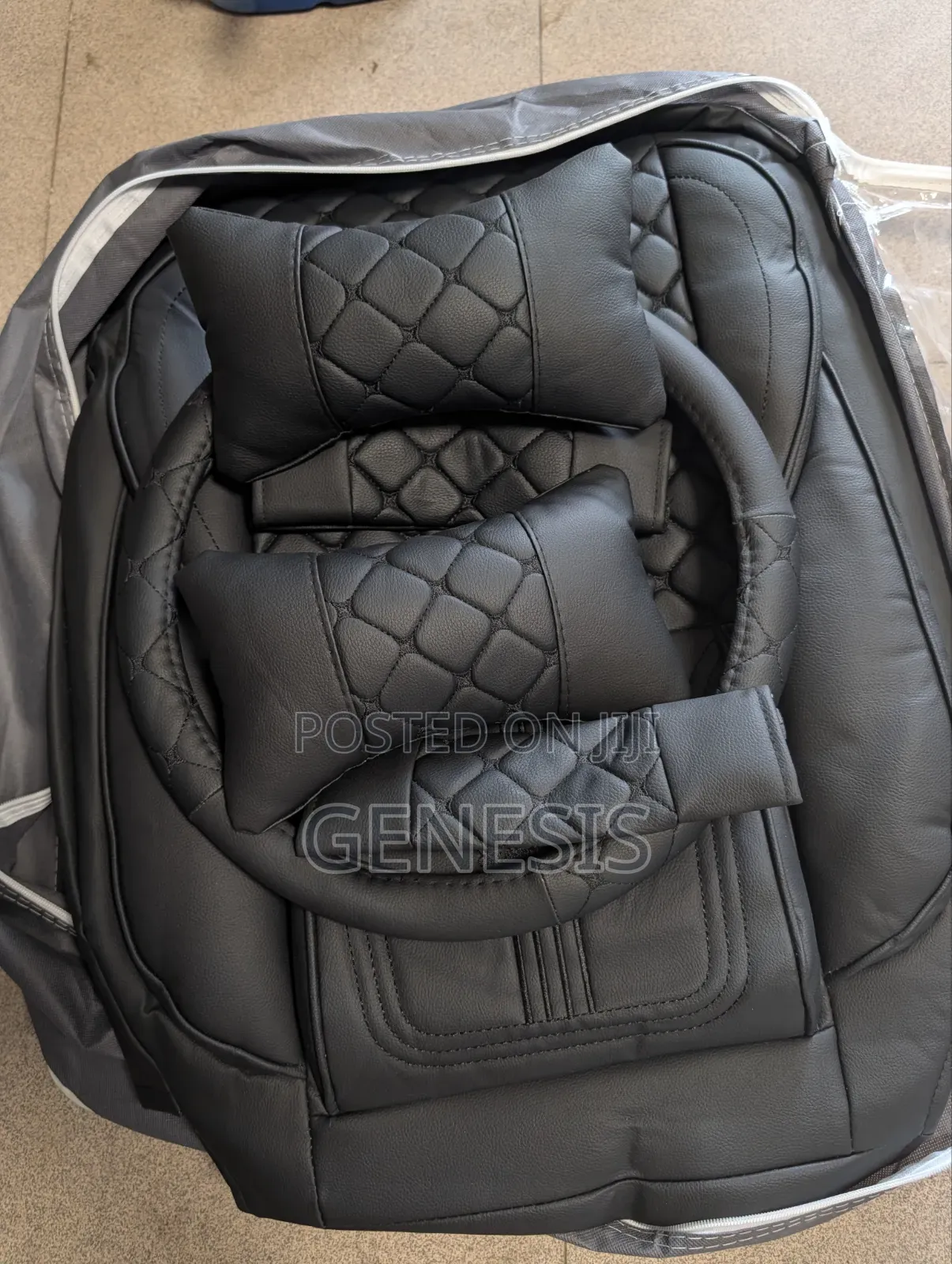  Premium Leather Car Seat Cover Set – Comfort, Protection Luxury! 